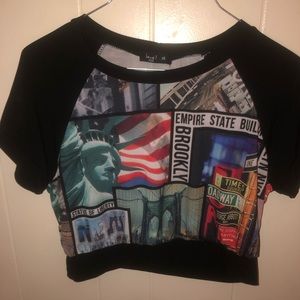 New york themed crop top!
